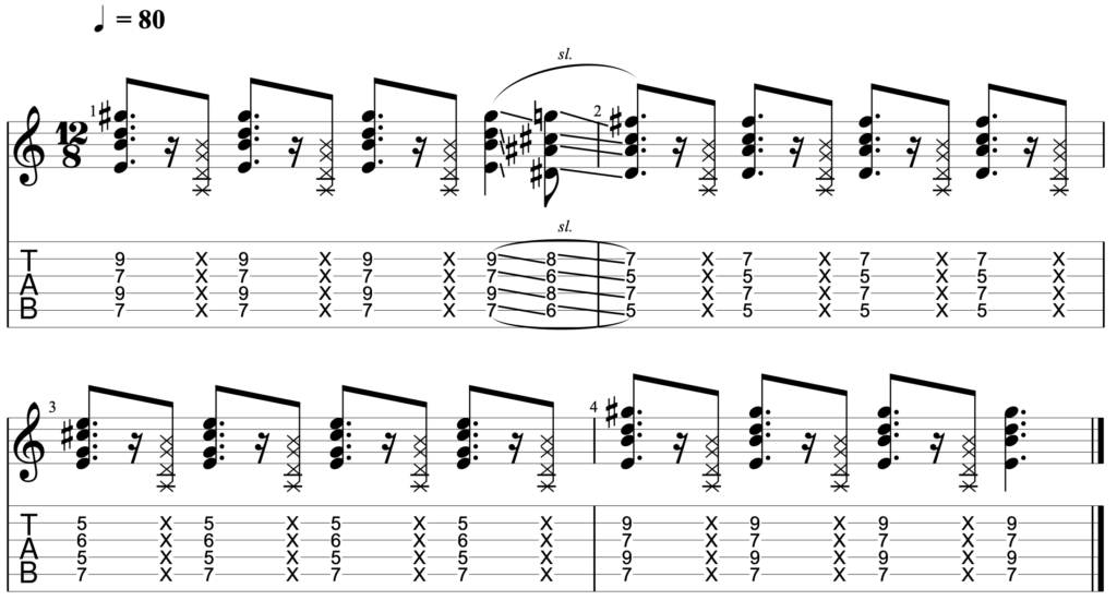Chord based blues turnarounds like this one are simple but very effective