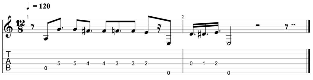 This single note idea is one of the most commonly used in blues turnarounds