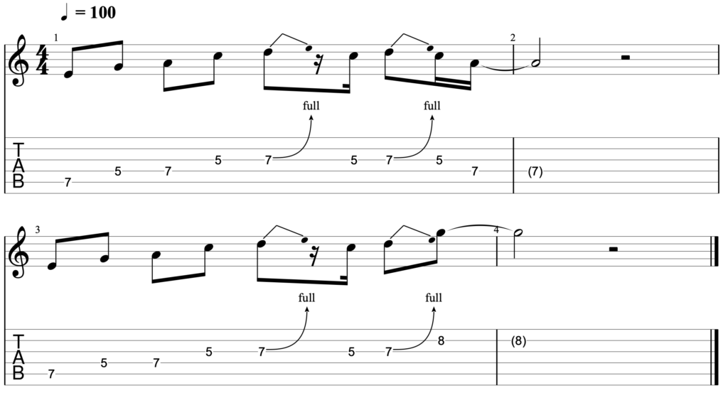 Octave shapes can help you to effectively target the root note when soloing
